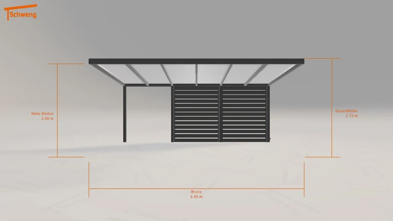 #DE Schweng Pultdachcarport S350 (ID mjqxk8)
