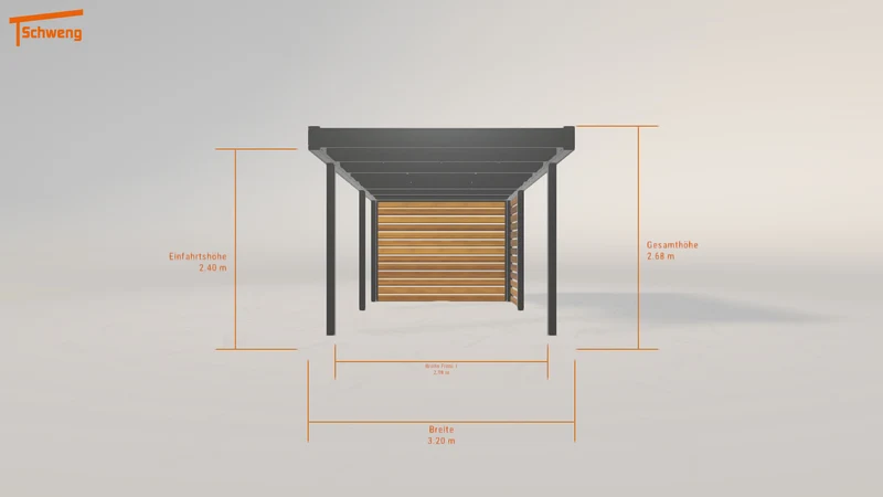 #DE Schweng Flachdachcarport C600 (ID yg2vyb) #MTG