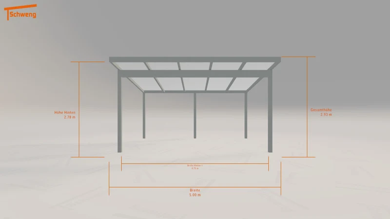 #DE Schweng Pultdachcarport S400 (ID 9w5945)