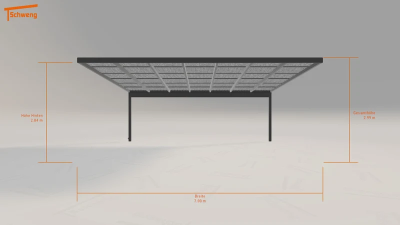#DE Schweng Pultdachcarport S400 (ID n5ny9v)
