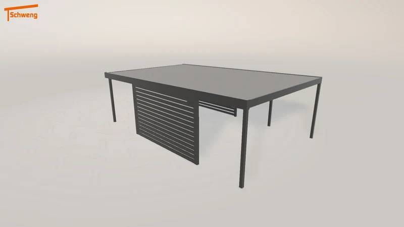 #DE Schweng Flachdachcarport C600 (ID 9w5zj9)