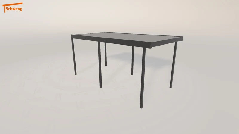 #DE Schweng Flachdachcarport C600 (ID 85ybbm)