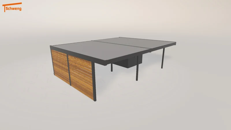 #DE Schweng Flachdachcarport C600 (ID g7z592) #MTG
