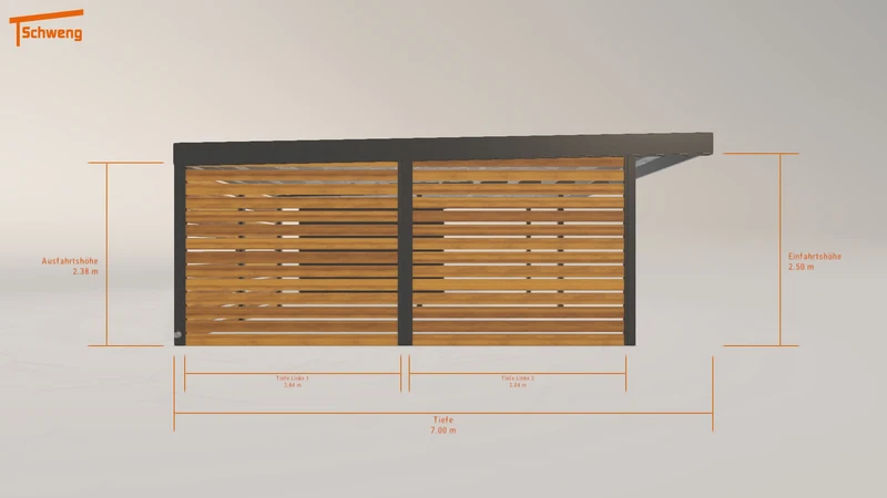 #DE Schweng Flachdachcarport C600 (ID g7z592) #MTG
