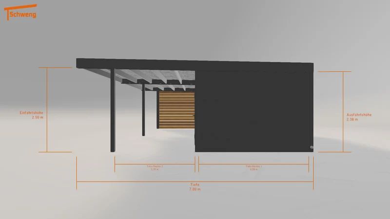 #DE Schweng Flachdachcarport C600 (ID g7z592) #MTG