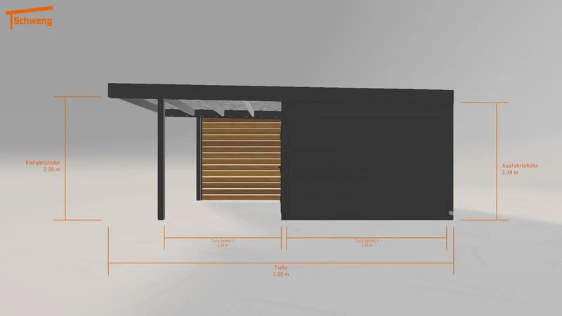 #DE Schweng Flachdachcarport C600 (ID bk7pb7) #MTG