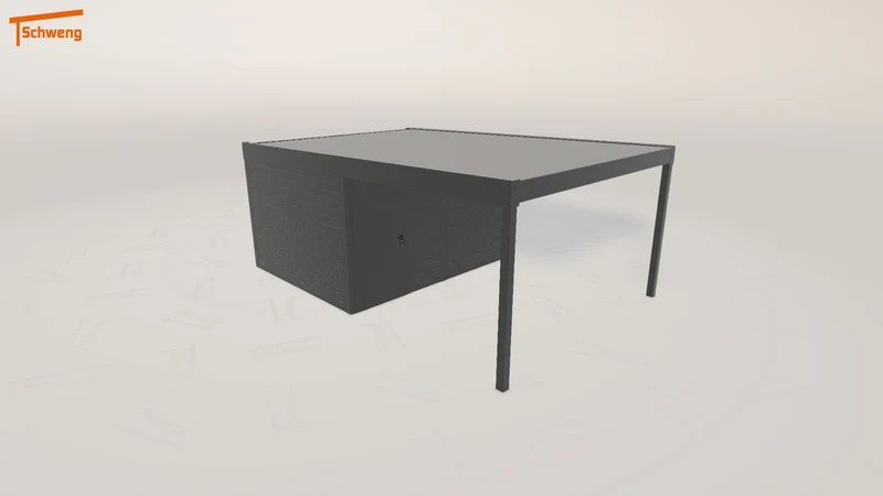 #DE Schweng Flachdachcarport C600+ (ID mjq248) #MTG