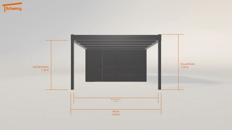 #DE Schweng Flachdachcarport C600+ (ID mjq248) #MTG