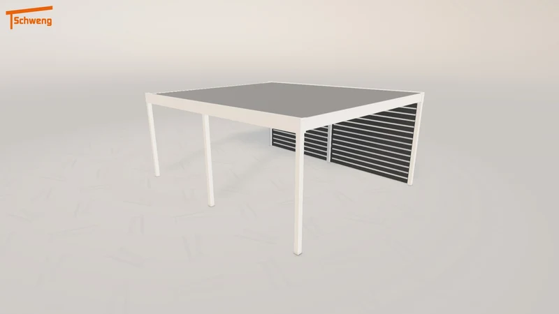 #DE Schweng Flachdachcarport C600 (ID bk7mzq)
