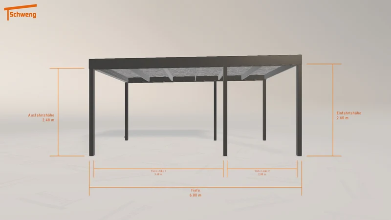 #DE Schweng Flachdachcarport C600 (ID g7zp94) #MTG