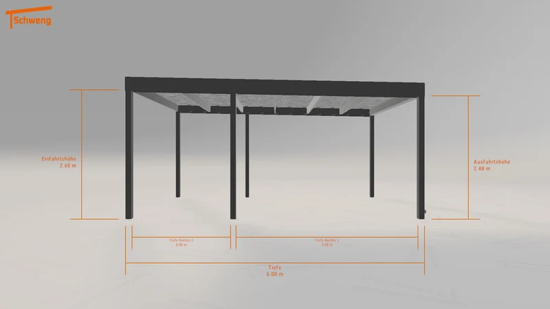 #DE Schweng Flachdachcarport C600 (ID g7zp94) #MTG