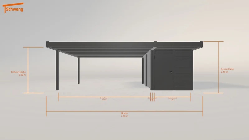 #DE Schweng Flachdachcarport C600+ (ID mjqrm9) #MTG