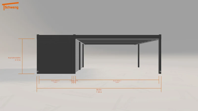 #DE Schweng Flachdachcarport C600+ (ID mjqrm9) #MTG