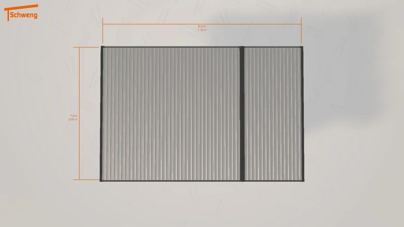 #DE Schweng Flachdachcarport C600+ (ID mjqrm9) #MTG