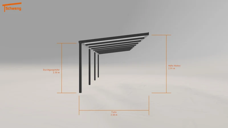#DE Schweng Terrassenüberdachung S350 (ID 9w5x34)
