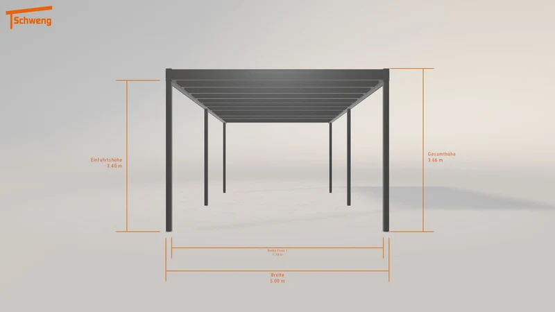 #DE Schweng Flachdachcarport C600+ (ID 5mdgmk)