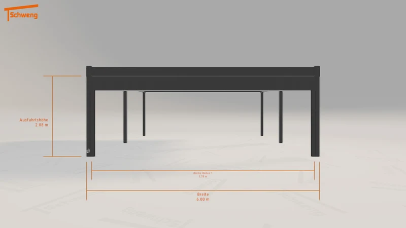 #DE Schweng Flachdachcarport C600 (ID qdnjyz) #MTG
