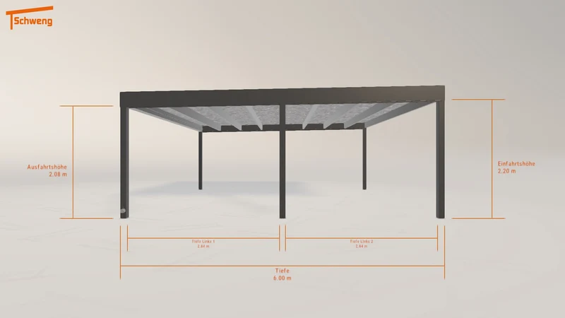 #DE Schweng Flachdachcarport C600 (ID n5n7v3) #MTG