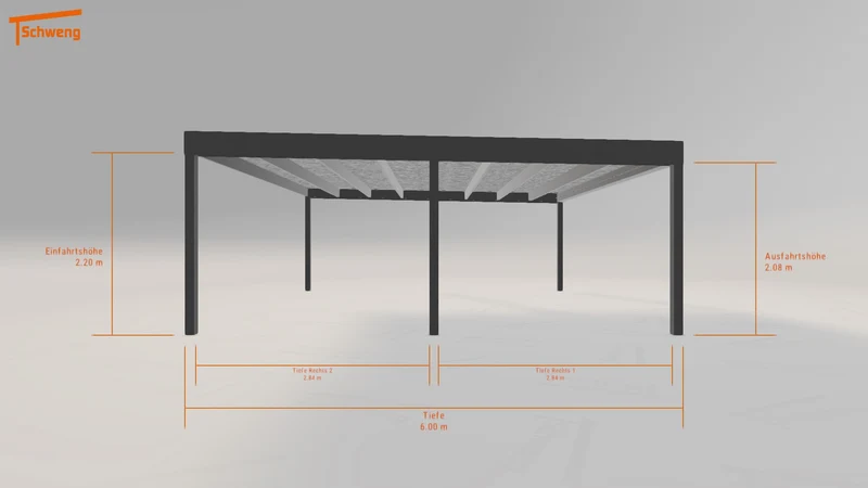 #DE Schweng Flachdachcarport C600 (ID n5n7v3) #MTG