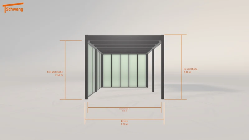 #DE Schweng Flachdachcarport C600 (ID yg2nnv)