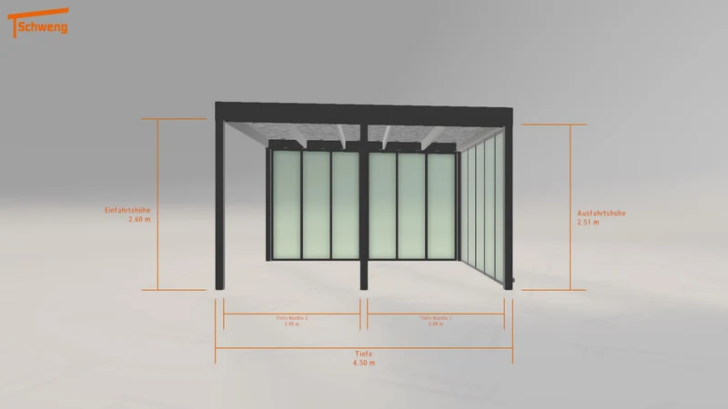#DE Schweng Flachdachcarport C600 (ID yg2nnv)