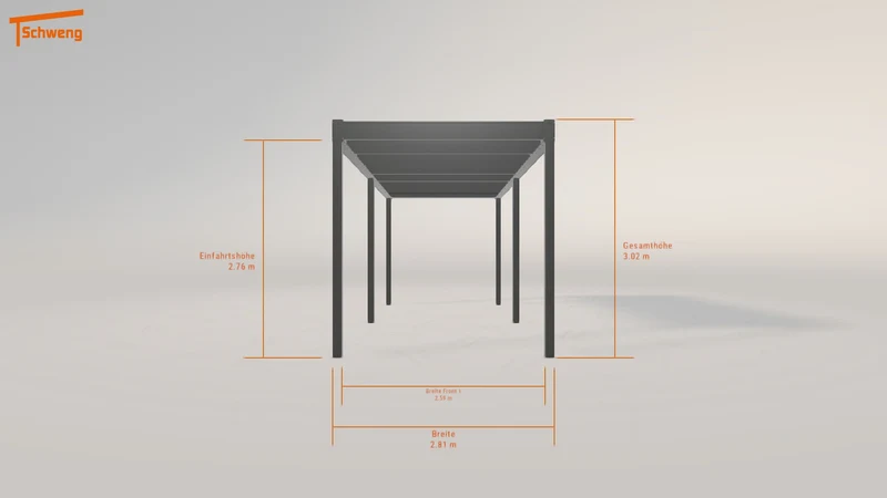 #DE Schweng Flachdachcarport C600 (ID rjkzz5) #MTG