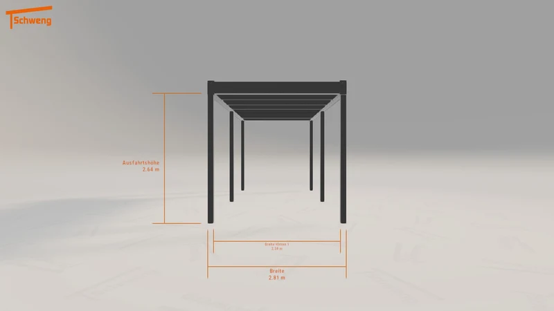 #DE Schweng Flachdachcarport C600 (ID rjkzz5) #MTG