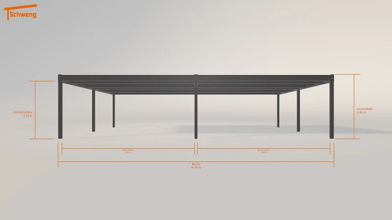 #DE Schweng Flachdachcarport C600+ (ID zb4ggv) #MTG