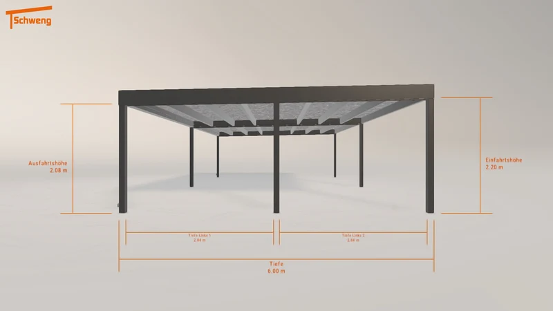 #DE Schweng Flachdachcarport C600+ (ID zb4ggv) #MTG