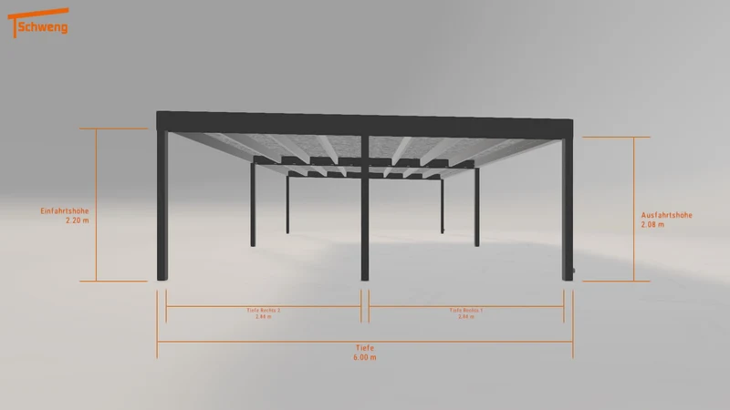 #DE Schweng Flachdachcarport C600+ (ID zb4ggv) #MTG