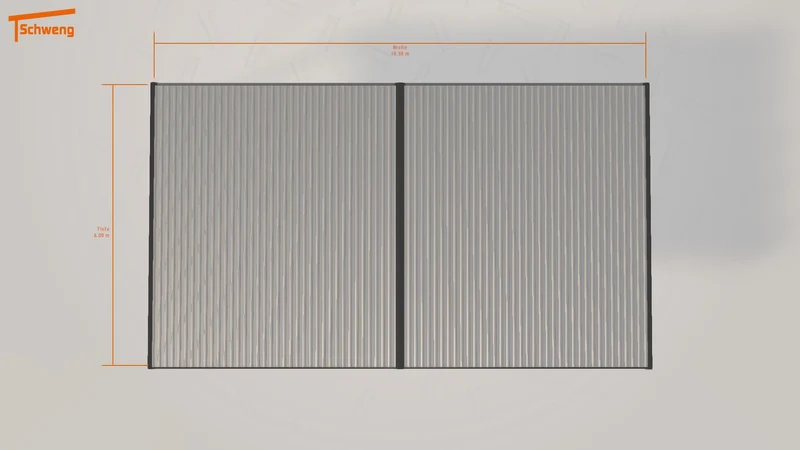 #DE Schweng Flachdachcarport C600+ (ID zb4ggv) #MTG