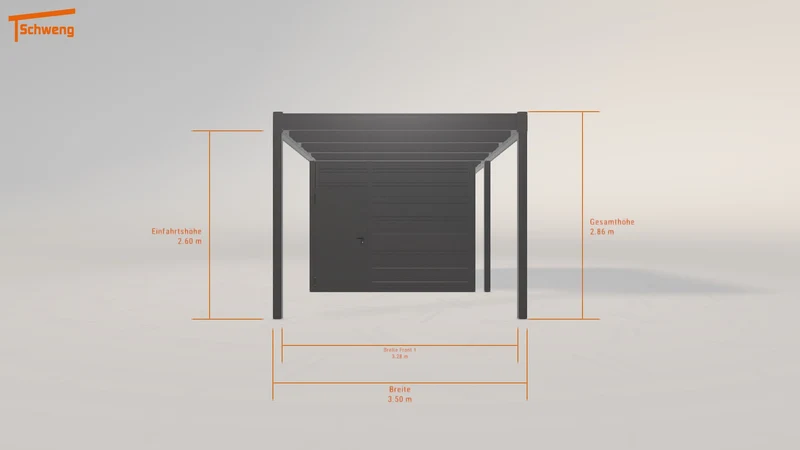#DE Schweng Flachdachcarport C600 (ID x739jb) #MTG