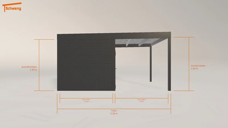 #DE Schweng Flachdachcarport C600 (ID x739jb) #MTG