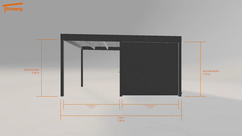 #DE Schweng Flachdachcarport C600 (ID x739jb) #MTG