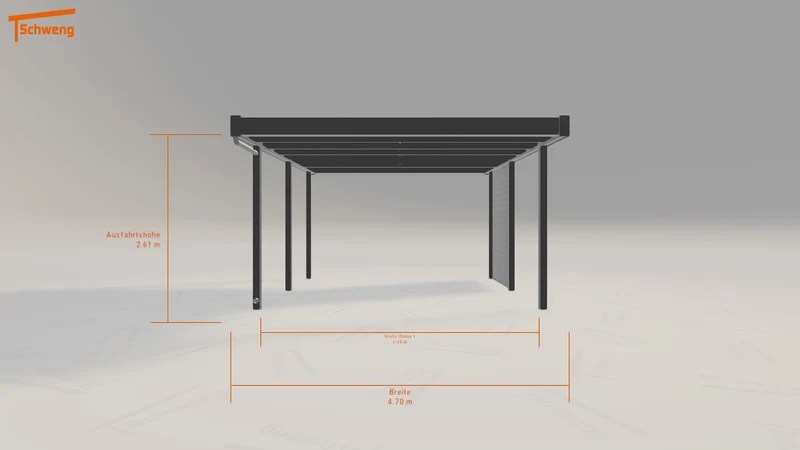#AT Schweng Flachdachcarport C600 (ID 5mdv5q) #MTG