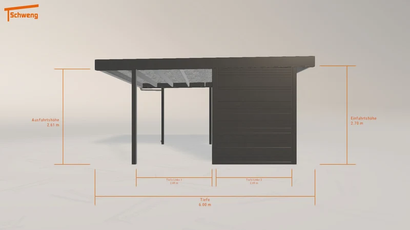 #AT Schweng Flachdachcarport C600 (ID 5mdv5q) #MTG