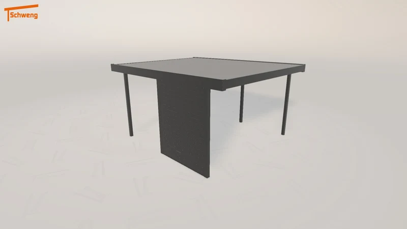 #AT Schweng Flachdachcarport C600 (ID yg29dp)