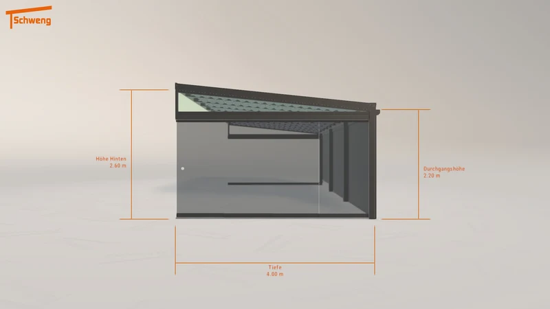 #DE Schweng Terrassenüberdachung S400 (ID 779jy2)