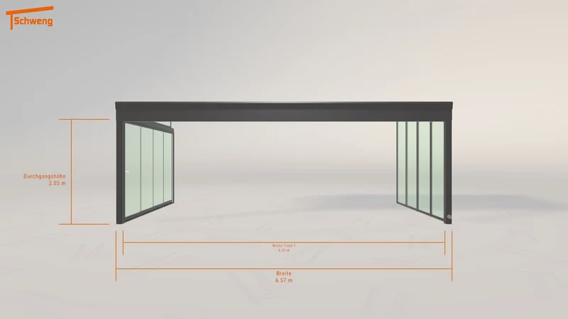#DE Schweng Terrassenüberdachung S400 (ID qdnxpg)