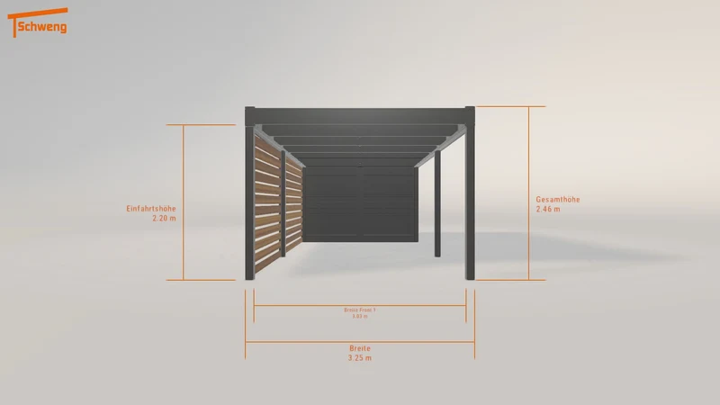 #DE Schweng Flachdachcarport C600 (ID dv8w2q) #MTG