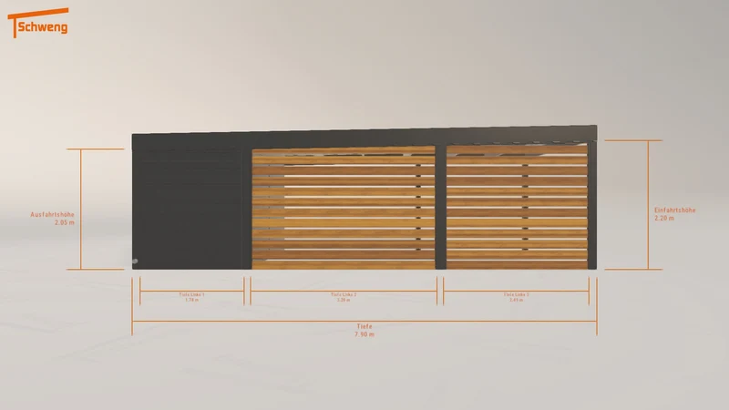 #DE Schweng Flachdachcarport C600 (ID dv8w2q) #MTG