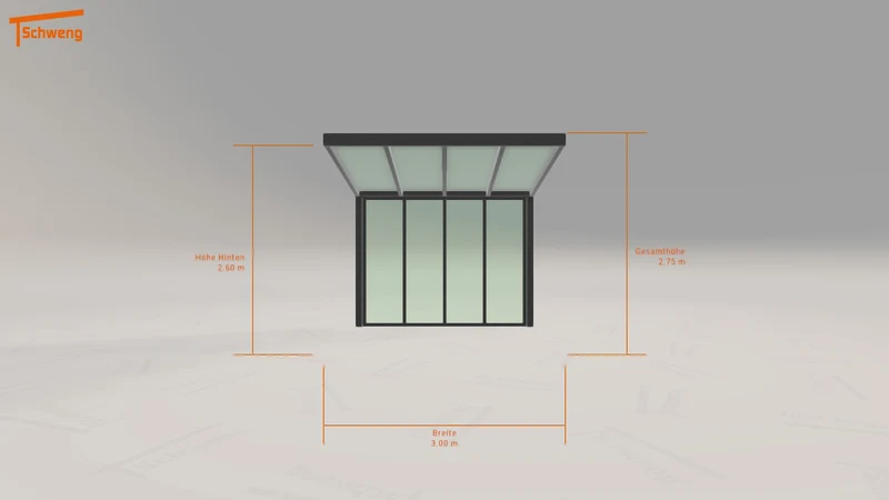 #DE Schweng Pultdachcarport S350 (ID 33kgby)