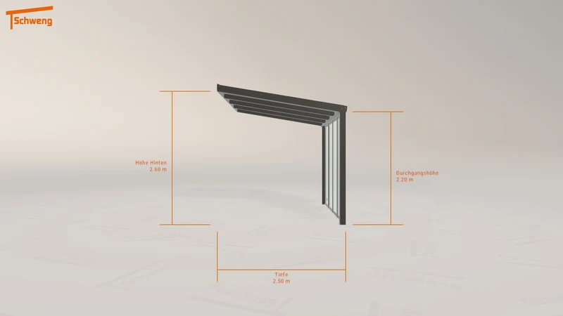 #DE Schweng Pultdachcarport S350 (ID 33kgby)