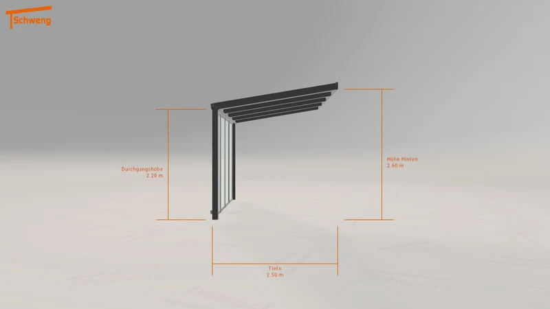 #DE Schweng Pultdachcarport S350 (ID 33kgby)