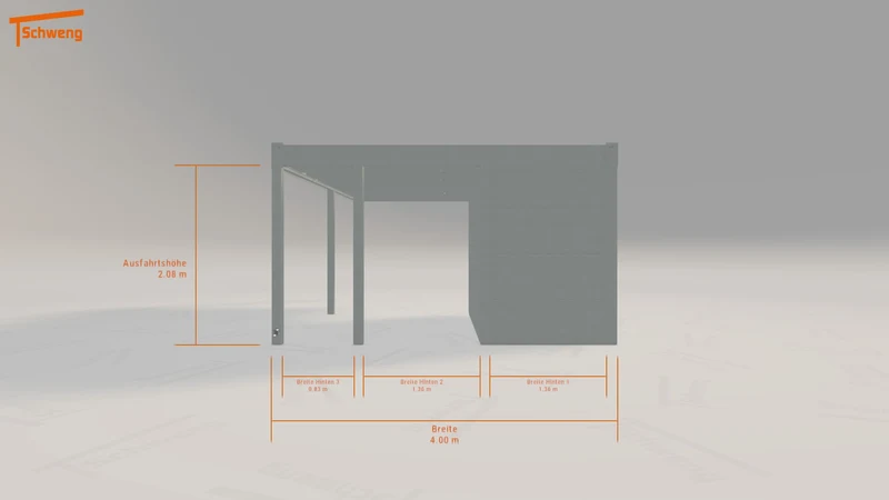#DE Schweng Flachdachcarport C600 (ID v4pdny) #MTG