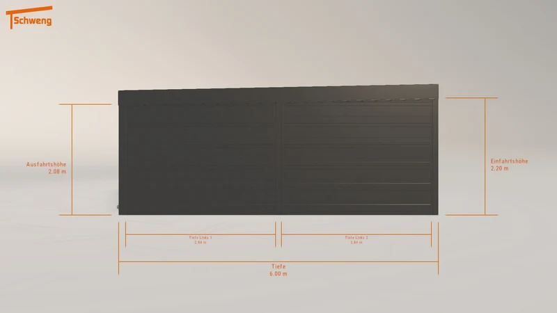 #DE Schweng Flachdachcarport C600 (ID x73kpw)