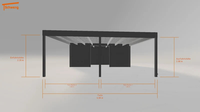 #DE Schweng Flachdachcarport C600 (ID x73kpw)