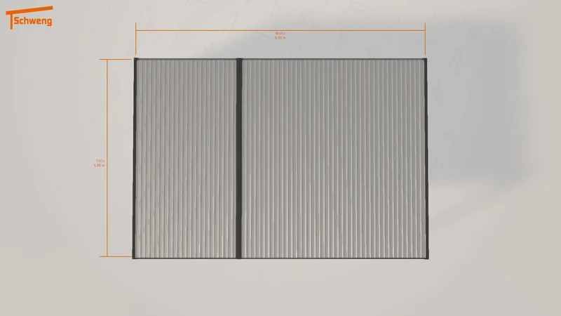 #DE Schweng Flachdachcarport C600 (ID x73kpw)