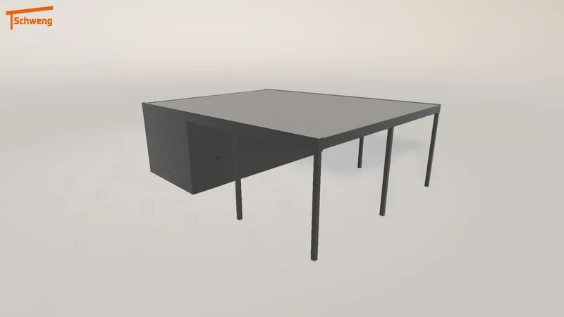 #DE Schweng Flachdachcarport C600 (ID zb44qm) #MTG