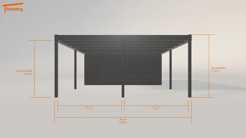 #DE Schweng Flachdachcarport C600 (ID zb44qm) #MTG